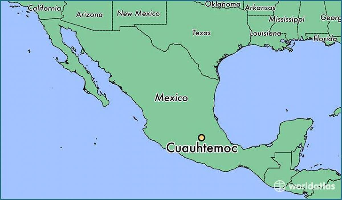 peta dari Meksiko cuauhtemoc 