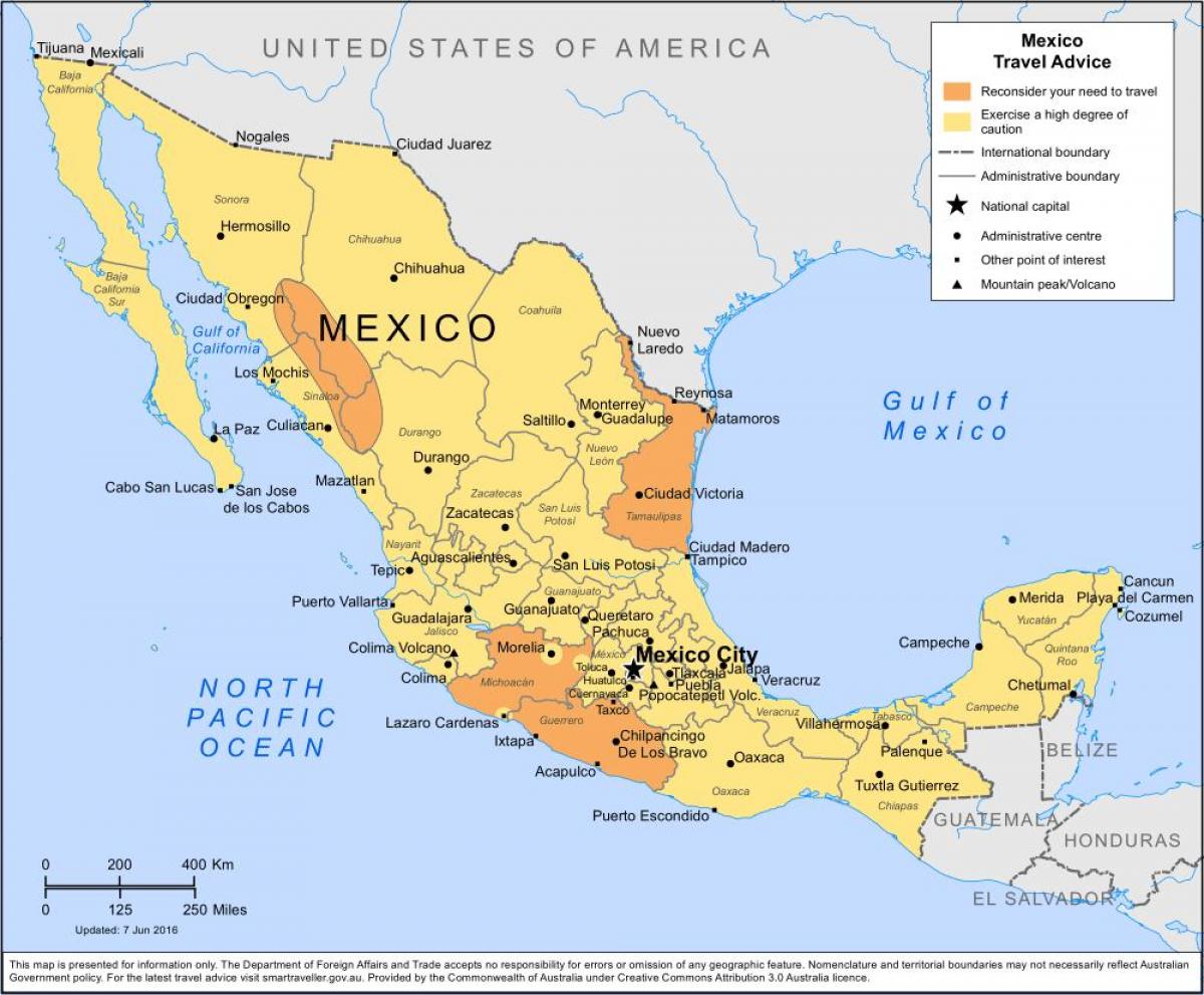 peta dari Mexico City dan sekitarnya