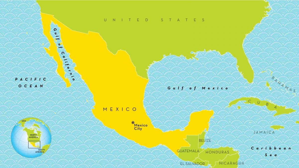 peta Kota Meksiko