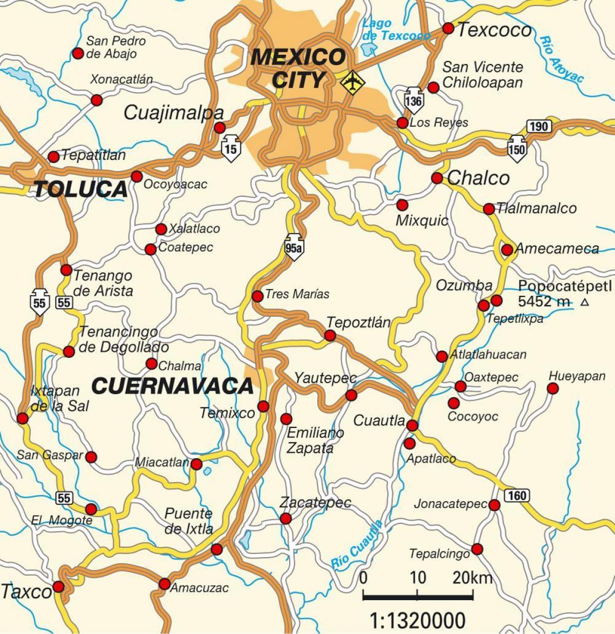 Kota meksiko df peta