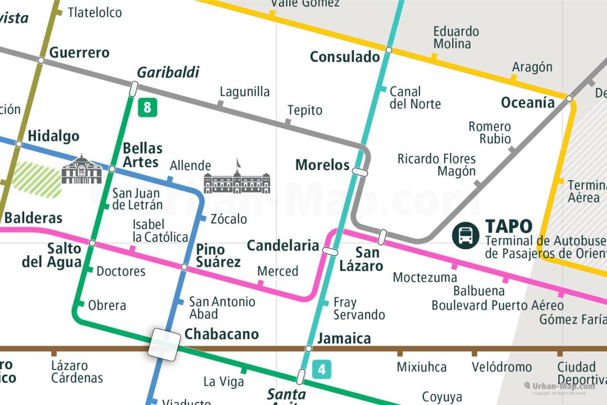 peta dari tepito Mexico City 
