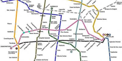 Peta Kota Meksiko bus 