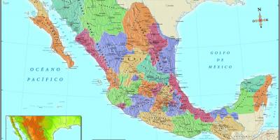 Peta dari Mexico City kode pos