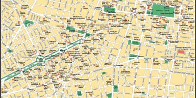 Peta dari Mexico City sightseeing