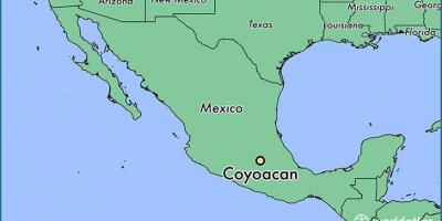 Coyoacan peta Mexico City